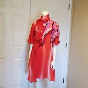 Hand Painted Yolanda Lorente Cocktail Dress